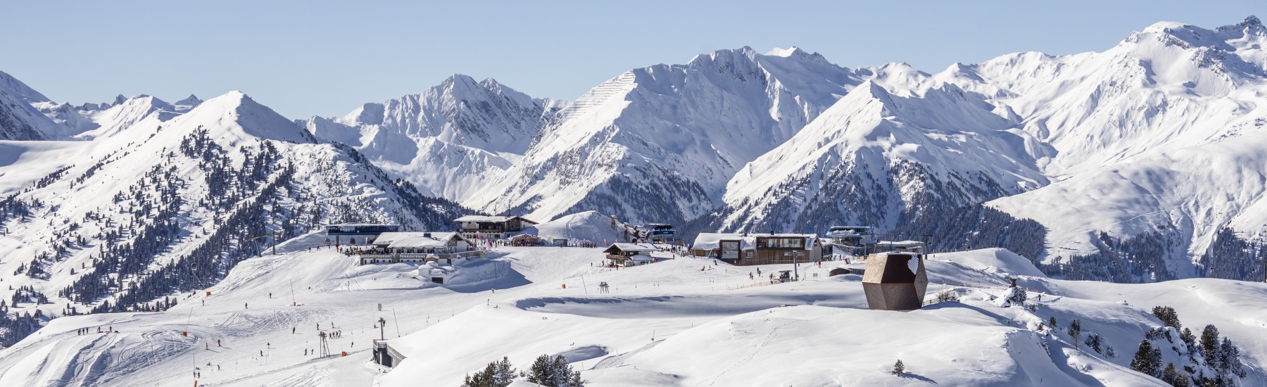 Bergpanorama winter Finkenberg